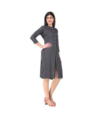 GREY RAYON kurti 4