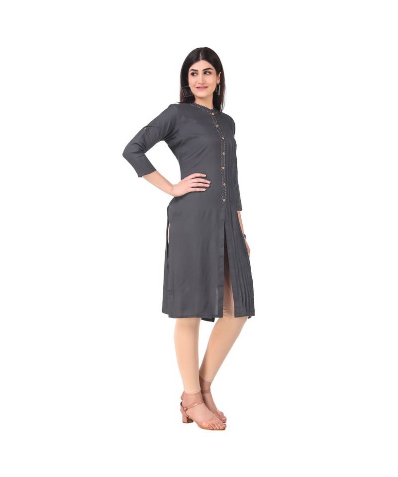 GREY RAYON kurti