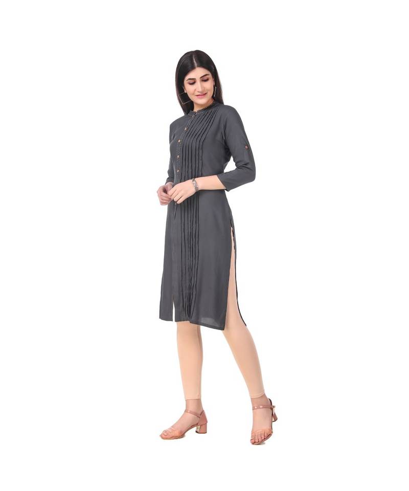 GREY RAYON kurti