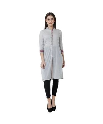 WHITE RAYON kurti 1