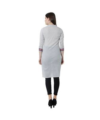 WHITE RAYON kurti 4