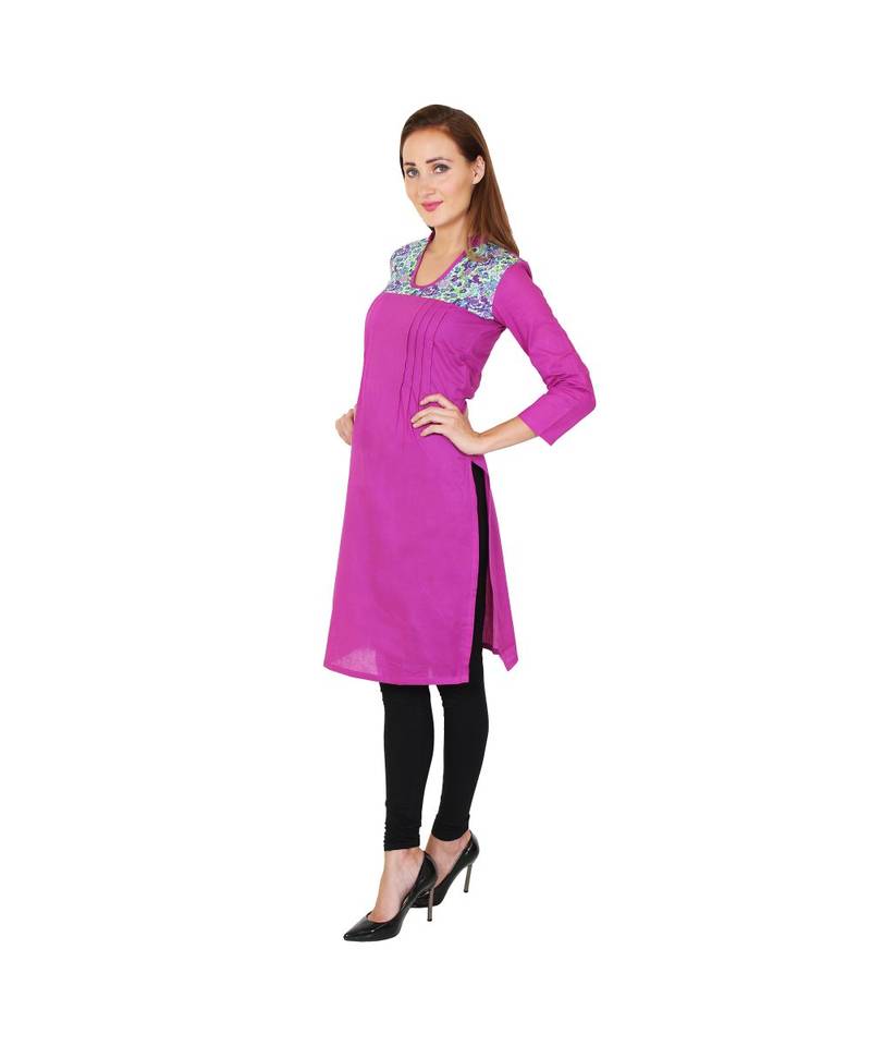 PURPLE RAYON kurti