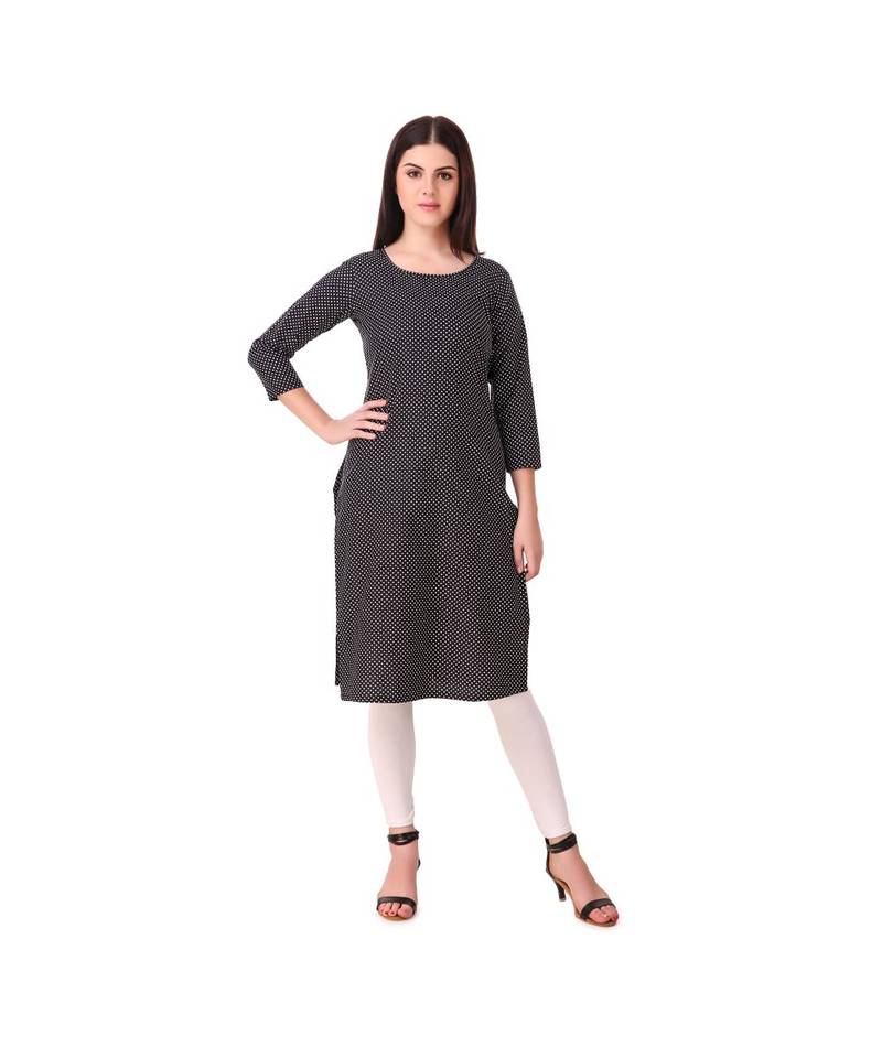 Black Rayon  Kurti