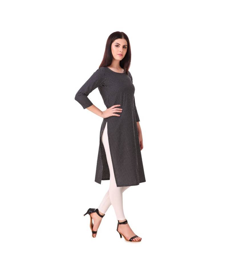Black Rayon  Kurti