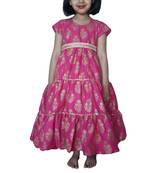 Purple 100%, pure cotton Maxi,Dress Gown by Anitabalia_label.Purse free