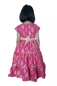 Purple 100%, pure cotton Maxi,Dress Gown by Anitabalia_label.Purse free