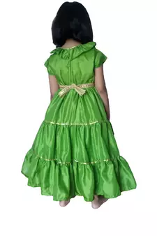 Green 100%, pure cotton Maxi,Dress Gown by Anitabalia_label.Purse free