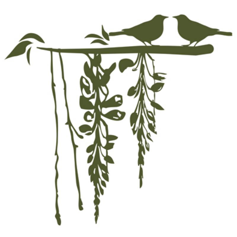 Birds in love - wall art