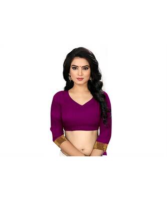 Pink embroidered cotton_silk saree with blouse 4