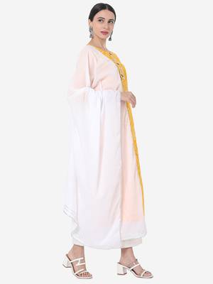 Yellow & White color Printed Kurta Set 4