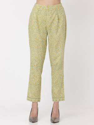 Green color Printed Kurta Set 5