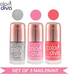 Maybe UVCP Nail Paint - Nude Pink Matte Silver Glitter Rosy Pink Matte