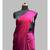 plain sati saree rani pink with contrast brocket blouse
