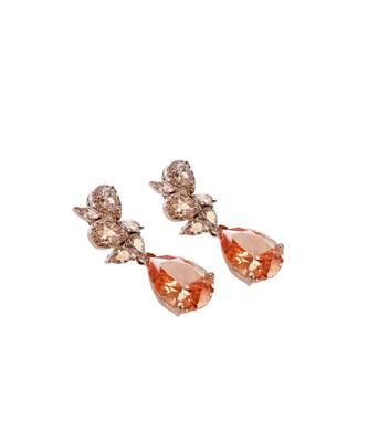 Alluring Champagne Colour Cocktail Earring 2