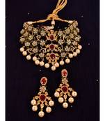 Designer Royal Choker Set in Kundan and CZ Stone