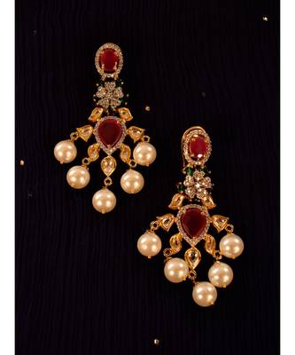 Designer Royal Choker Set in Kundan and CZ Stone 3