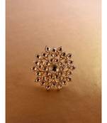 Stunning Golden Kundan Floral Ring