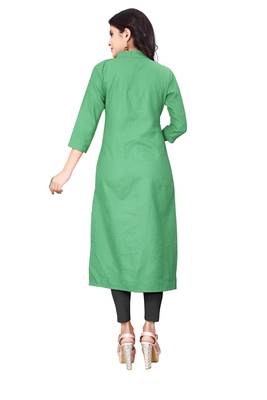 Women's Sky Blue Rayon kurti 2
