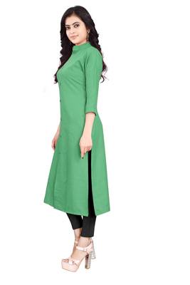 Women's Sky Blue Rayon kurti 3