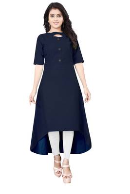 Women's Blue Rayon kurti 1