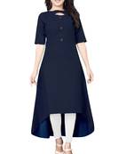Women's Blue Rayon kurti