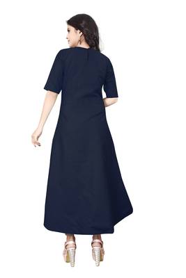 Women's Blue Rayon kurti 2