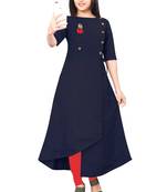 Women's Blue Rayon kurti