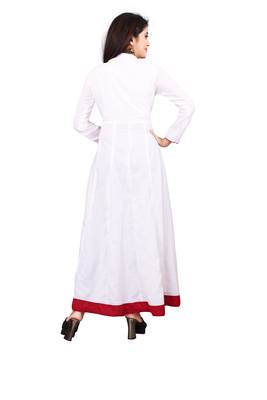 Women's White Rayon kurti 2