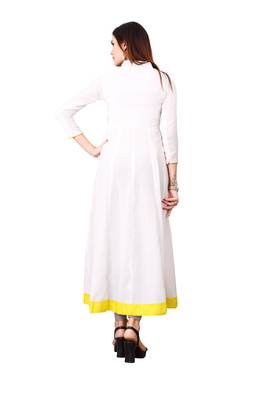 Women's White Rayon kurti 2