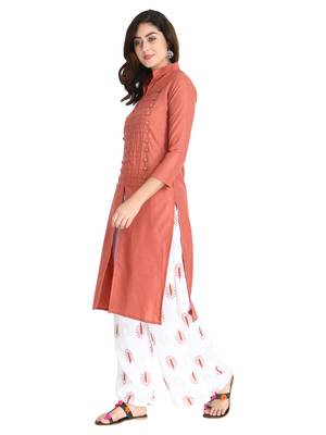 Women's Gajri Rayon kurti 3