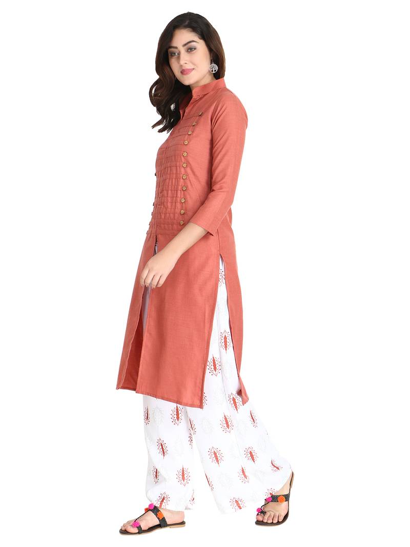Women's Gajri Rayon kurti