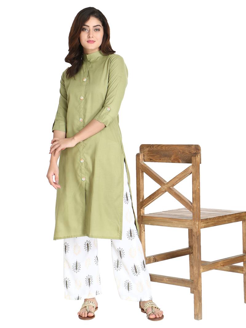 Women's Pista Rayon kurti