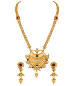 Traditional Kuiri design Gold toned Necklace Set For Women