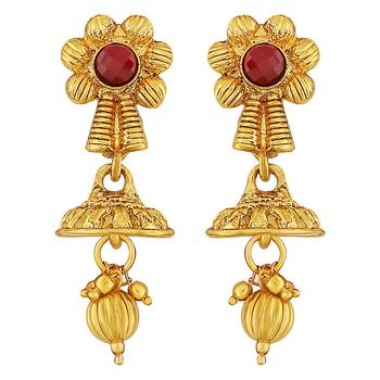 Traditional Kuiri design Gold toned Necklace Set For Women 5