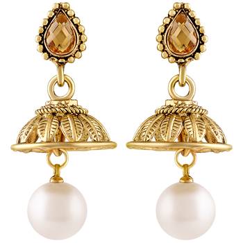 Kundan Gold toned Necklace Set For Women 4