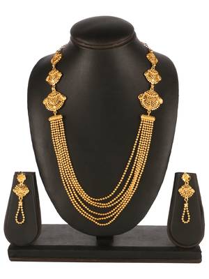 Attractive 1 Gram High Gold plated MultiString Necklace Set For Women 2