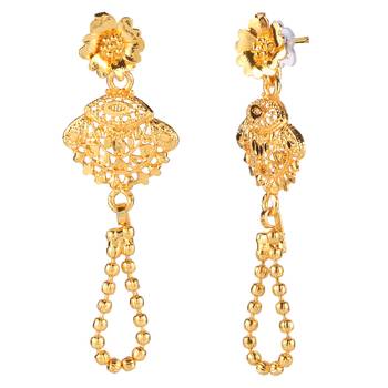 Attractive 1 Gram High Gold plated MultiString Necklace Set For Women 4