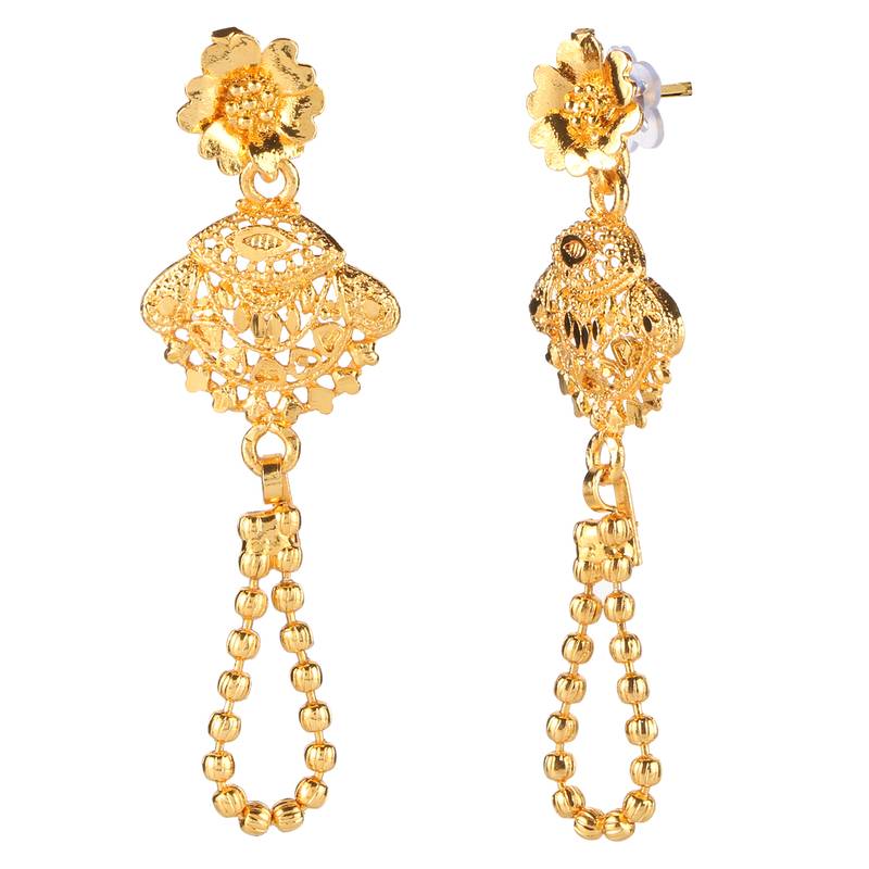 Attractive 1 Gram High Gold plated MultiString Necklace Set For Women