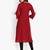 Women's Maroon Rayon kurti