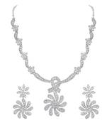 Stylish Silver toned Necklace Set For Women