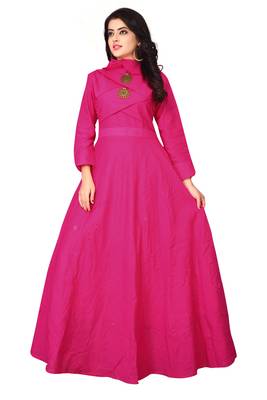 Women's Pink Rayon kurti 1