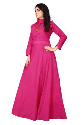 Women's Pink Rayon kurti 3