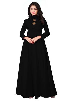 Women's Black Rayon kurti 1