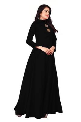 Women's Black Rayon kurti 3