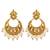 Kundan Pearl Studded Gold toned Necklace Set For Women