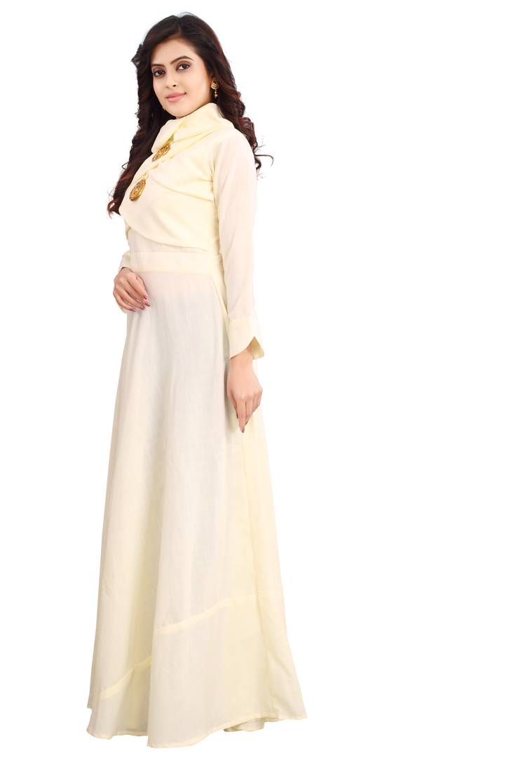 Women's White Rayon kurti