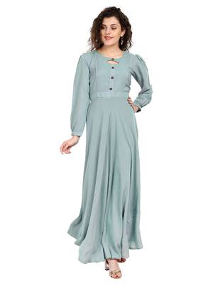 Women's Grey Rayon kurti 1