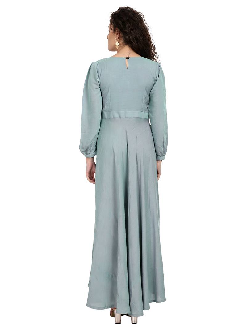 Women's Grey Rayon kurti