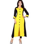 Women's Yellow Rayon kurti