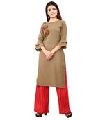 Women's Mahendi Green Rayon kurti